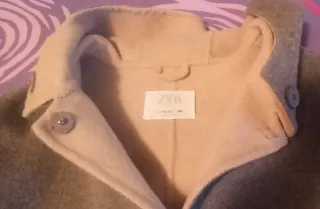 Abrigo Zara niña beige/marrón Talla 11-12 años