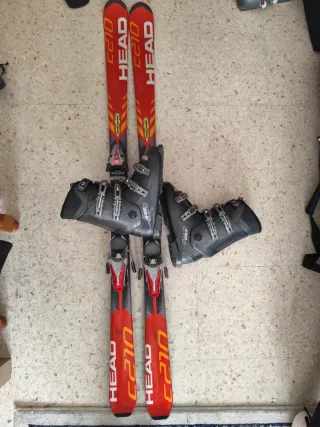 Esquís Head CC210 con botas