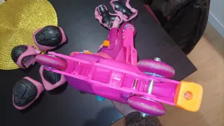 Patines Moller Roller Niña Rosas Talla 31 - 34