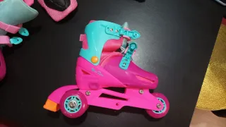 Patines Moller Roller Niña Rosas Talla 31 - 34