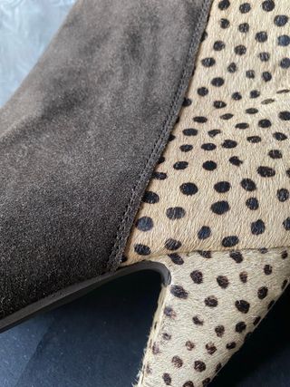 Botines Mujer Marrones y Beige