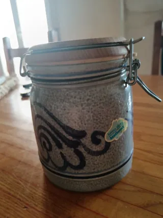 Barattolo vintage anni 70 in ceramica