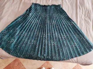 Falda plisada premamá