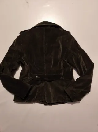 Cazadora marrón de terciopelo