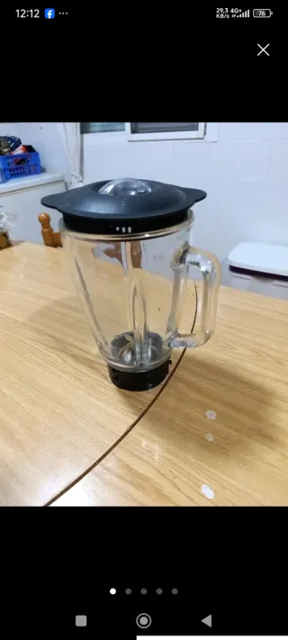 Vaso de licuadora de vidrio