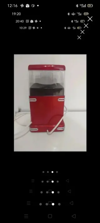 Máquina de Palomitas Beper Roja