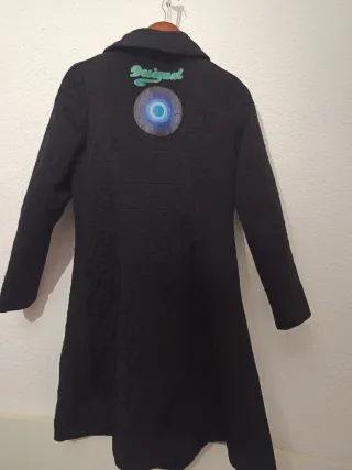Abrigo Desigual Negro Multicolor