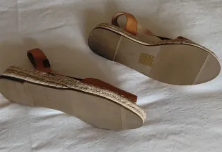 Sandalias cuña verano mujer