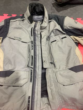 Chaqueta Moto Alpinestars GoreTex Gris talla 60 Ei