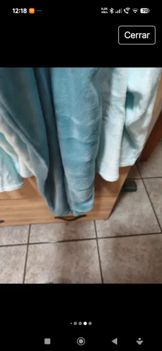 Pijama coralina niña beige/blanco para 6 años.