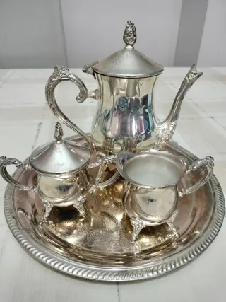 Juego de té plata PEQ