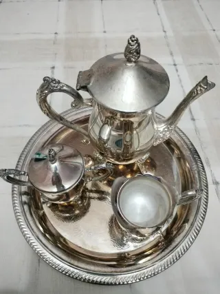 Juego de té plata PEQ