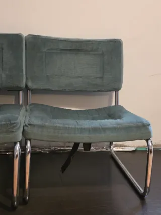 Sillas bajas de pana