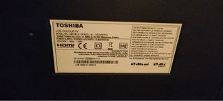 Televisor Toshiba Negro y Multicolor