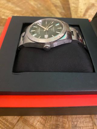 Reloj Tissot Automático Verde y Plateado