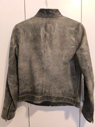Chaqueta de cuero marrón Pepe Jeans entallada L
