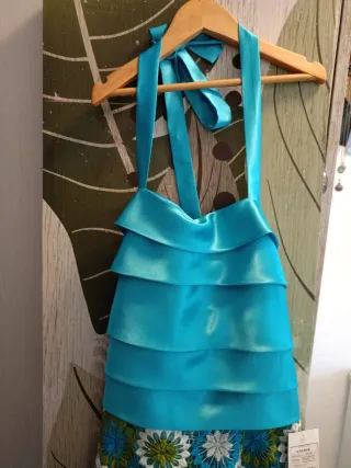 Vestido largo estampado floral + regalo fular.