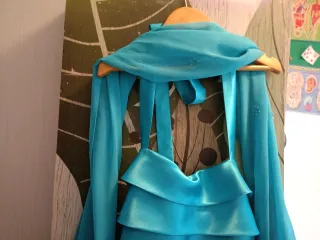 Vestido largo estampado floral + regalo fular.