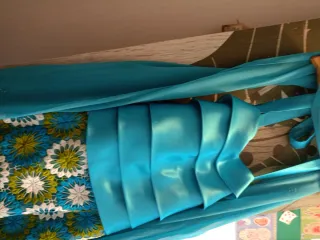 Vestido largo estampado floral + regalo fular.