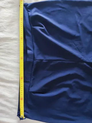 Pantalón premamá azul con cinturón