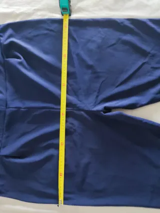 Pantalón premamá azul con cinturón