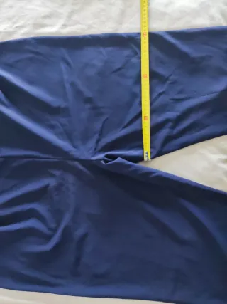 Pantalón premamá azul con cinturón