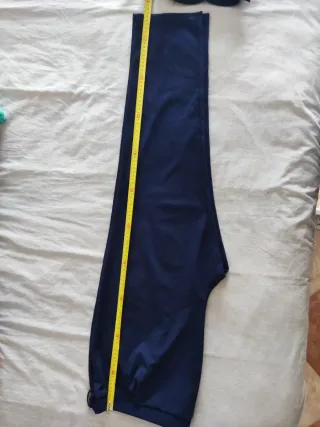 Pantalón premamá azul con cinturón