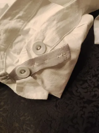 Enagua bordada realce con ropa antigua