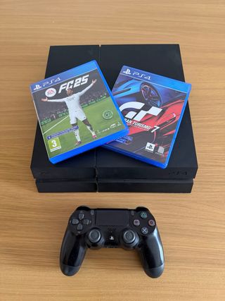 PS4 1Tb + 2 Juegos (Fifa 2025 y Gran Turismo 7)