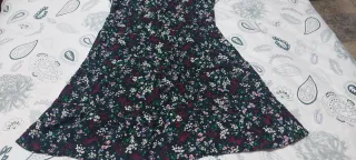 Vestido estampado floral manga larga