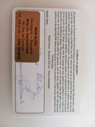 Reloj Raymond Weil Oro Fidelio