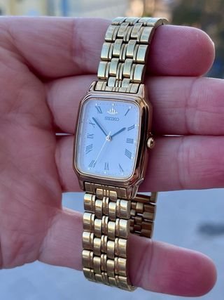 Reloj Seiko Galaxy Tank Vintage GOLD *Año 1996*