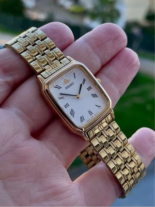 Reloj Seiko Galaxy Tank Vintage GOLD *Año 1996*