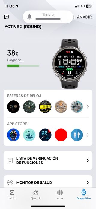 Amazfit Active 2 Smartwatch Negro/Plata