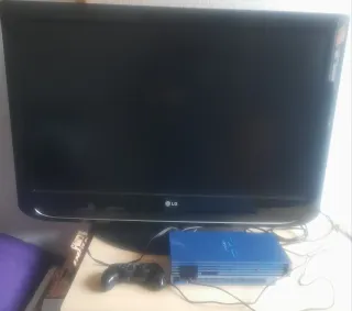 LOTE COMPLETO PLAY II AZUL + TV LG + JUEGOS