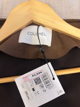 Chaqueta antelina mujer bordada Talla L+