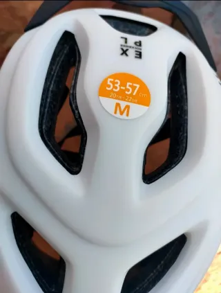 Casco bicicleta talla M Blanco Sin Uso