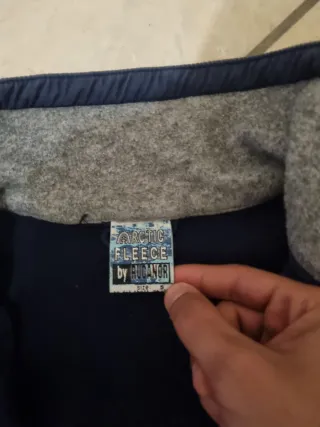 Pile vintage Arctic fleece blu/grigio