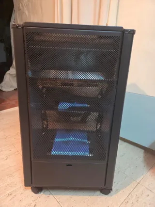 Estufa de gas portátil con ruedas