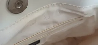 Borsa Armani bianca lucida