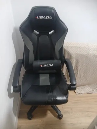 Sedia da Gaming Hbada Nero e Grigio