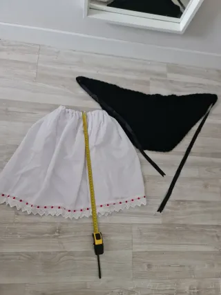 Enaguas y toquilla traje caserita