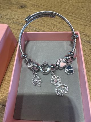 Pulsera Pandora Plata con charms