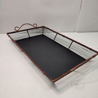 Bandeja Metálica Rectangular con Asas 44CM