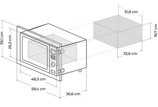 Microondas Cecotec Encastrable Digital