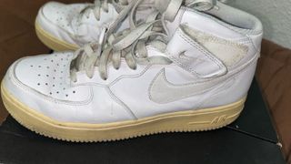 Nike Air Force 1 Mid Blancas Beige