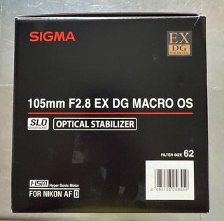 Sigma 105mm f/2.8 DG Macro HSM Nikon