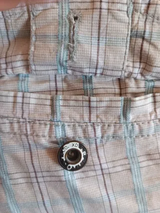 Pantalón corto a cuadros