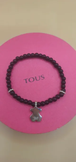 Pulsera Tous Oso Negra y Plata