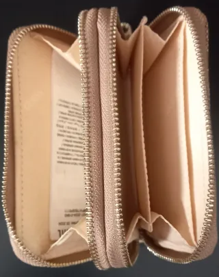 Cartera Guess Doble Cremallera Beige